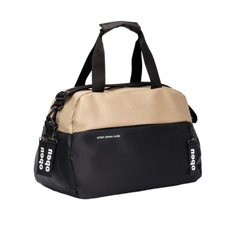 2-168 beige/black Сумка дорожная Antan