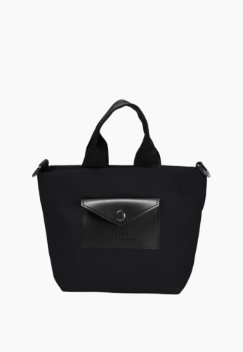 1204 Black Сатин Сумка Antan