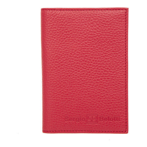 706192 red Обложка для паспорта Sergio Belotti