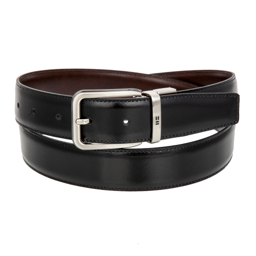 430/32 buckle 2 black/brown 50 Ремень двухсторонний Miguel Bellido