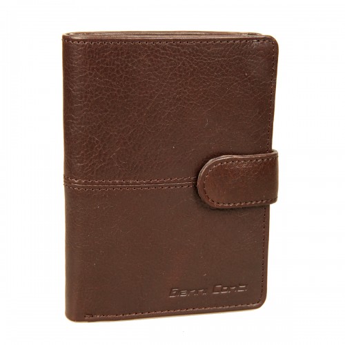 1138451E dark brown Портмоне с обложкой для автодокументов Gianni Conti
