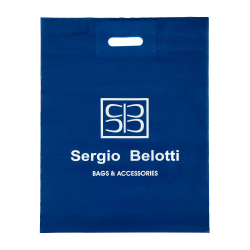 Подарочный пакет L Темно Синий Sergio Belotti