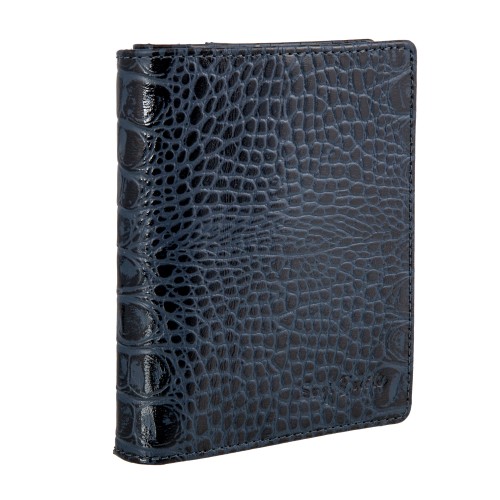 7501 croco blue Портмоне Sergio Belotti