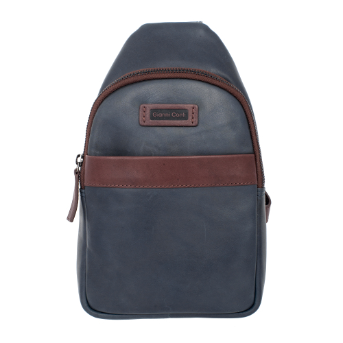 6055172 blue/dark brown Сумка слинг Gianni Conti
