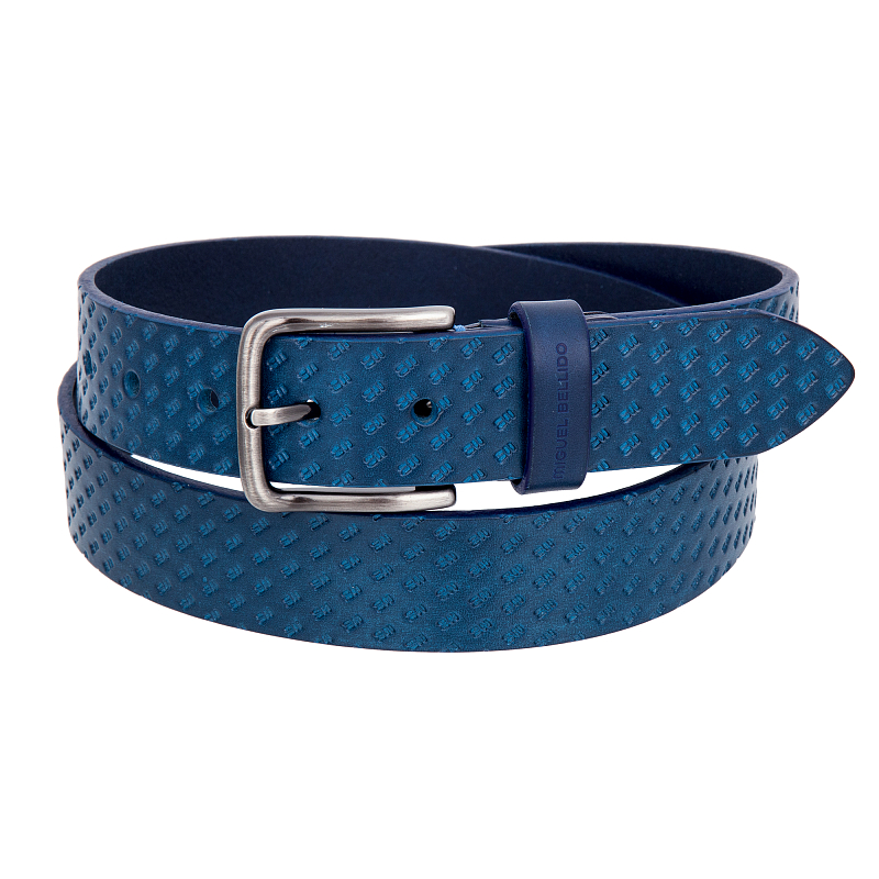 790/35 2327 blue 96 Ремень Miguel Bellido (длина 110-120)