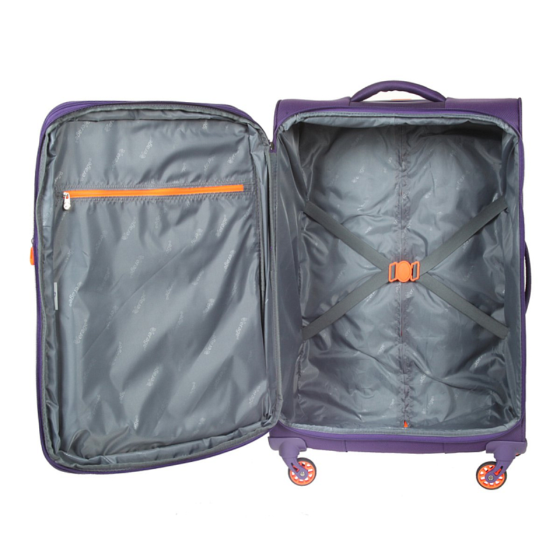 Чемодан-тележка Verage GM15089W24 purple, 28x68 см, имитация нейлона ...