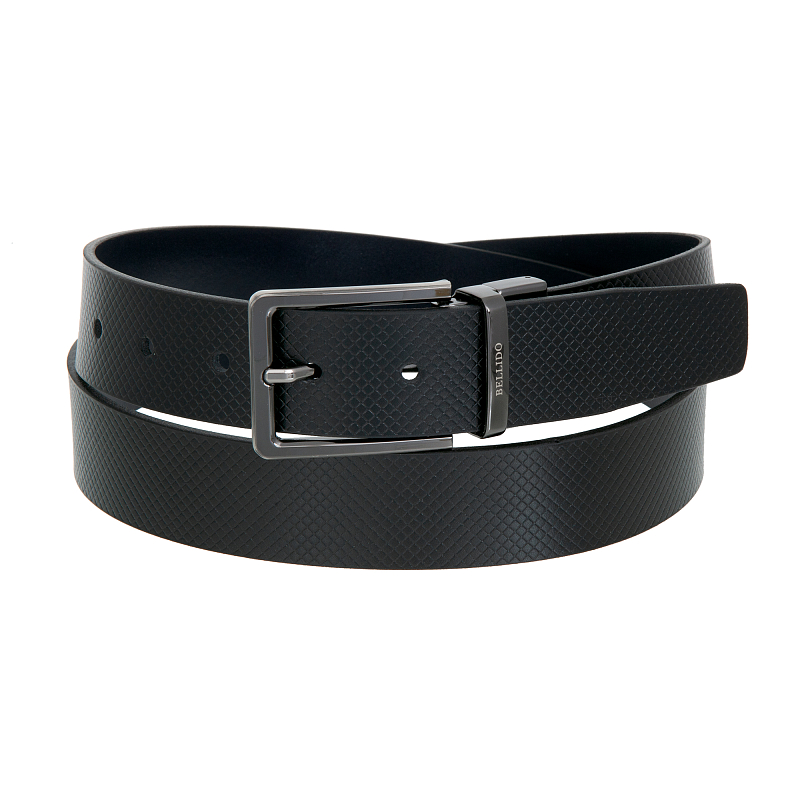 423/35 5302 black/navy blue 136 Ремень двухсторонний Miguel Bellido (длина 115-125)