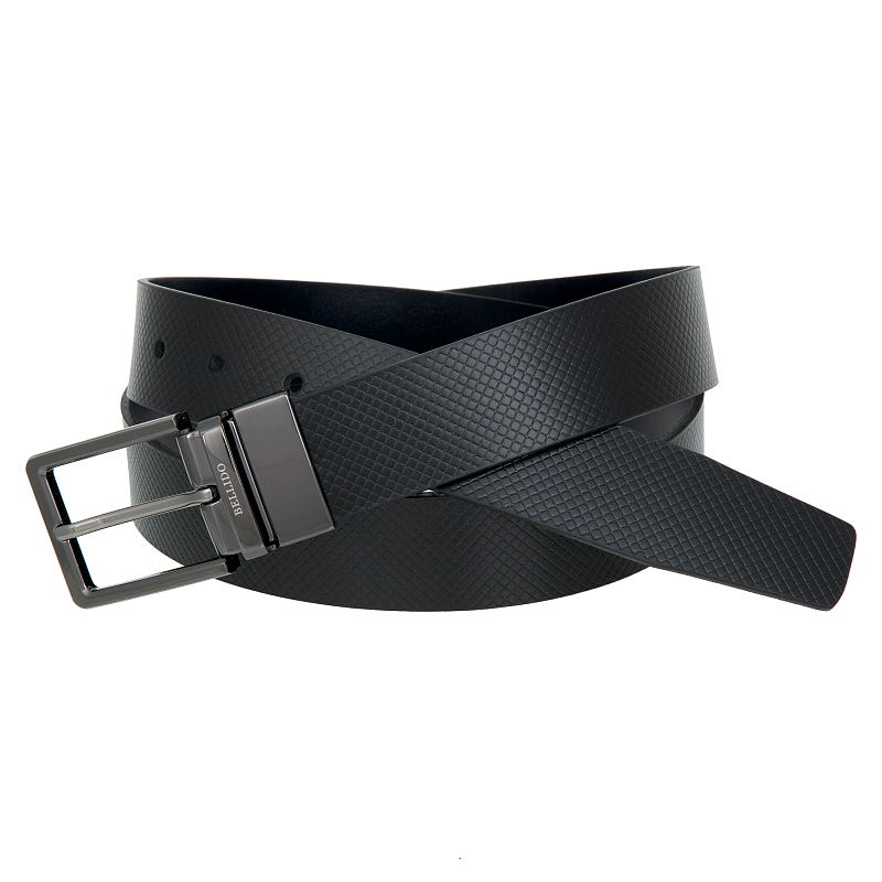 423/35 5302 black/navy blue 136 Ремень двухсторонний Miguel Bellido (длина 115-125) #2