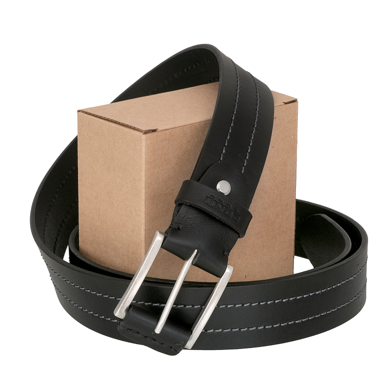 82340 Black Ремень Conti Uomo (длина 130) #4