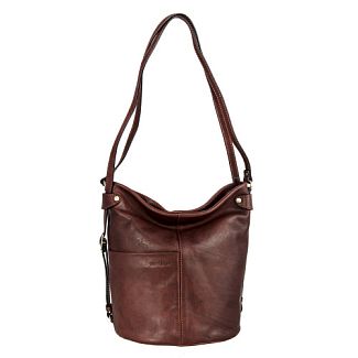 913307 dark brown Женская сумка-рюкзак Gianni Conti