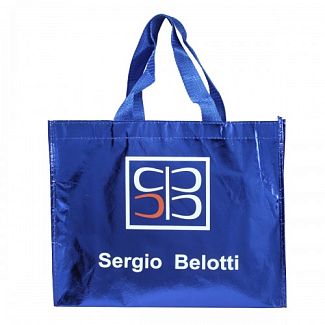 Подарочная сумка L СИНИЙ Sergio Belotti