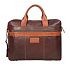 991355 dark brown-leather Бизнес-сумка Gianni Conti — доп. фото №5