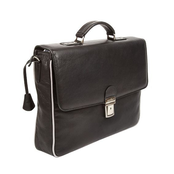 Портфель Gianni Conti 1751143 black grey — детальное фото товара 1751143 black grey Портфель Gianni Conti — детальное фото товара
