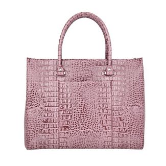 7524 Croco pink Caprice Женская сумка Sergio Belotti