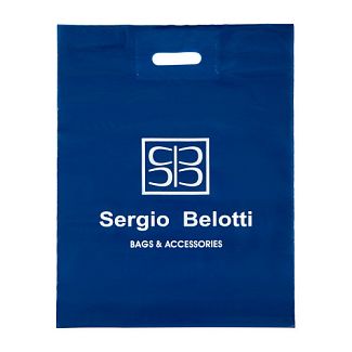 Подарочный пакет L Темно Синий Sergio Belotti