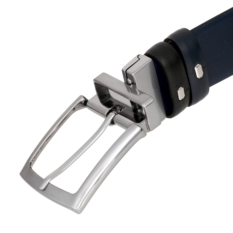 40123 Black/Blue Ремень двухсторонний Conti Uomo (длина 125) #4 40123 Black/Blue Ремень двухсторонний Conti Uomo (длина 125) #4