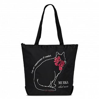 1-111 cat Murka/black Сумка шоппер Antan