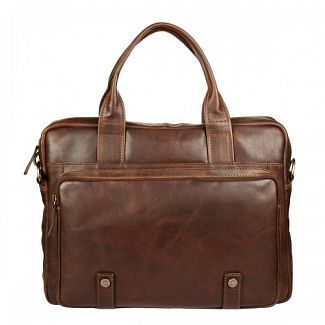 1221266 dark brown Бизнес-сумка Gianni Conti