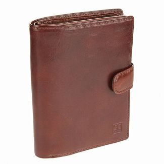 2242 milano brown Портмоне с отделениями для автодокументов и паспорта Sergio Belotti