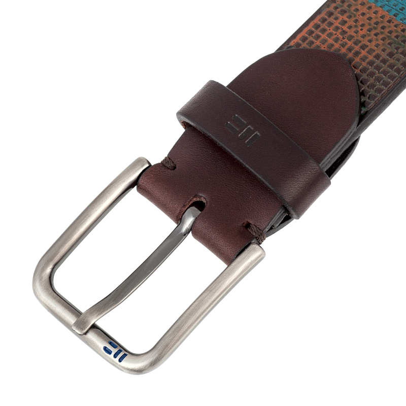 755/35 2652 brown-blue 64 Ремень Miguel Bellido (длина 105-115) #2