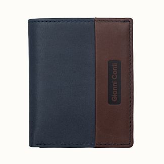 6057387 blue/dark brown Портмоне Gianni Conti
