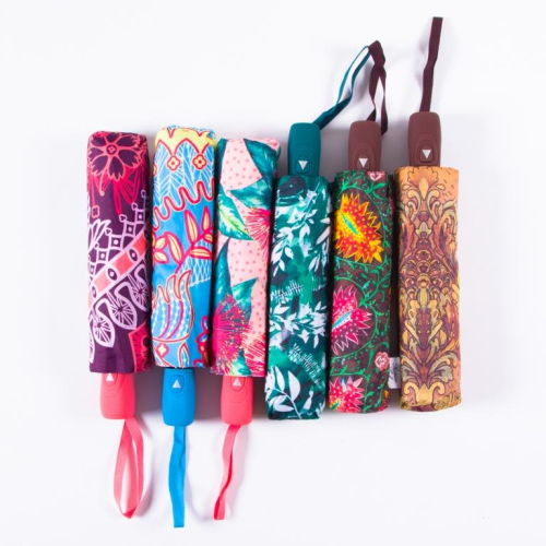 Зонт женский Russian Look, артикул 43617  43617 Зонт женский,3 сл,полуавтомат,пласт прямая Russian Look